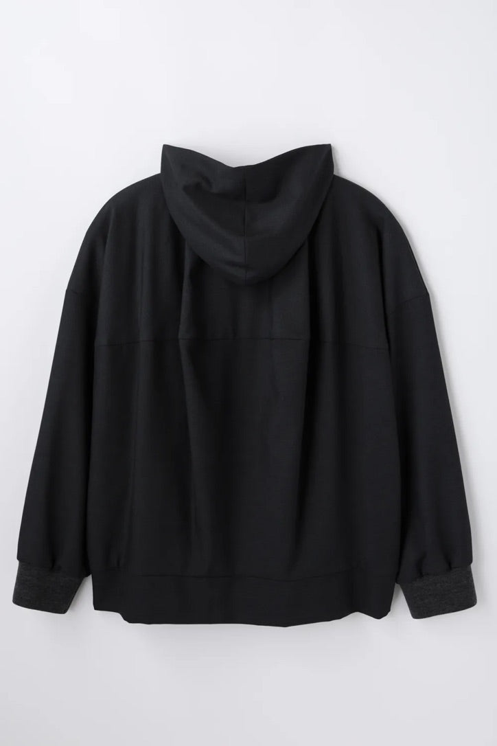 ENFÖLD / STTRUCTURED HOODIE / Dark Gray / 300JA230-2311