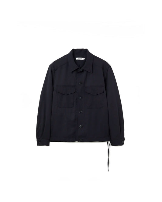 nonnative / OFFICER SHIRT JACKET WOOL TWILL / DK.NAVY / NN-SJ4901