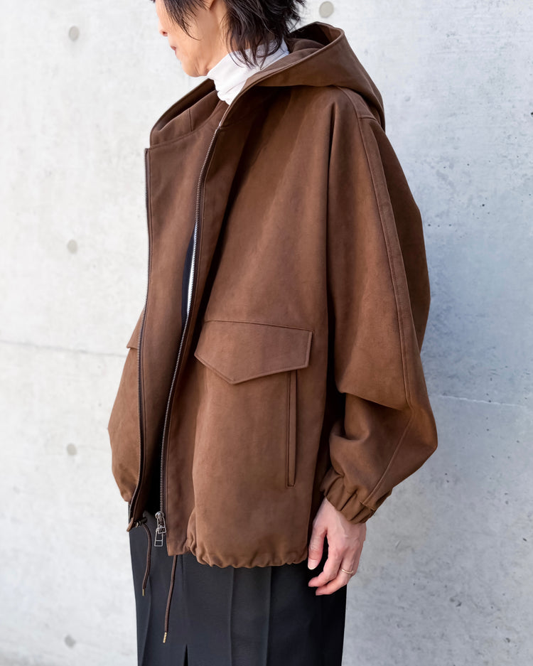 VACHEMENT / Eco Suede Blouson / Brown / VN-16-410