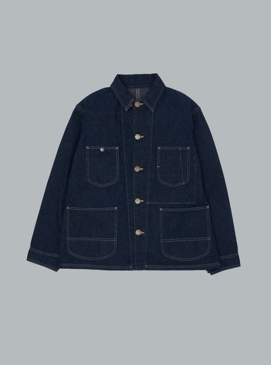 New Manual / #024 LE CHORE JACKET ONE-WASHED / D.INDIGO / 2026SSJK-YY-0012