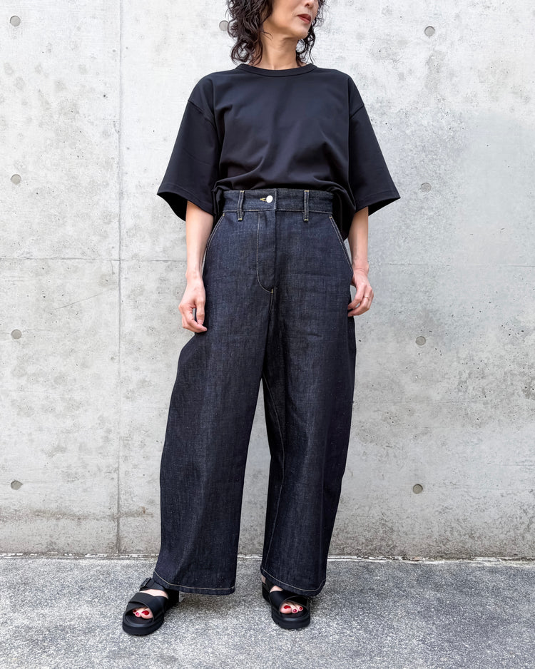 STUDIO NICHOLSON / SHORT SLEEVE T-SHIRT / BLACK