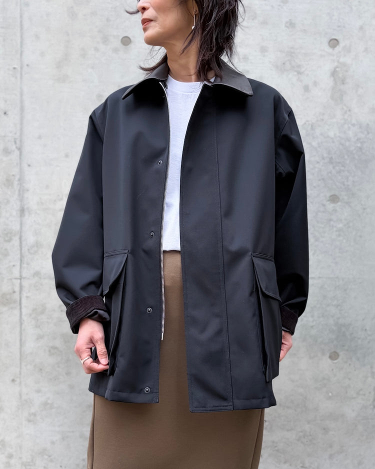 AURALEE / WOOL MAX CANVAS BLOUSON / BLACK / A26SB06WB