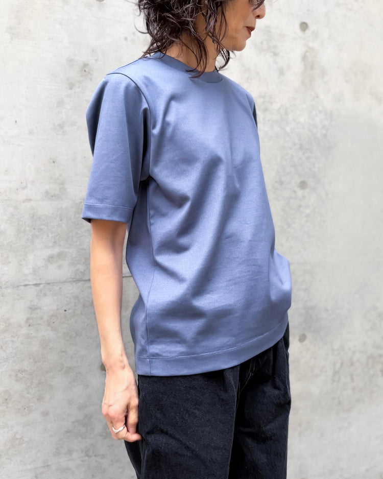 CINOH / REFINA/COMPACT T-SHIRT / BLUE / C40-001