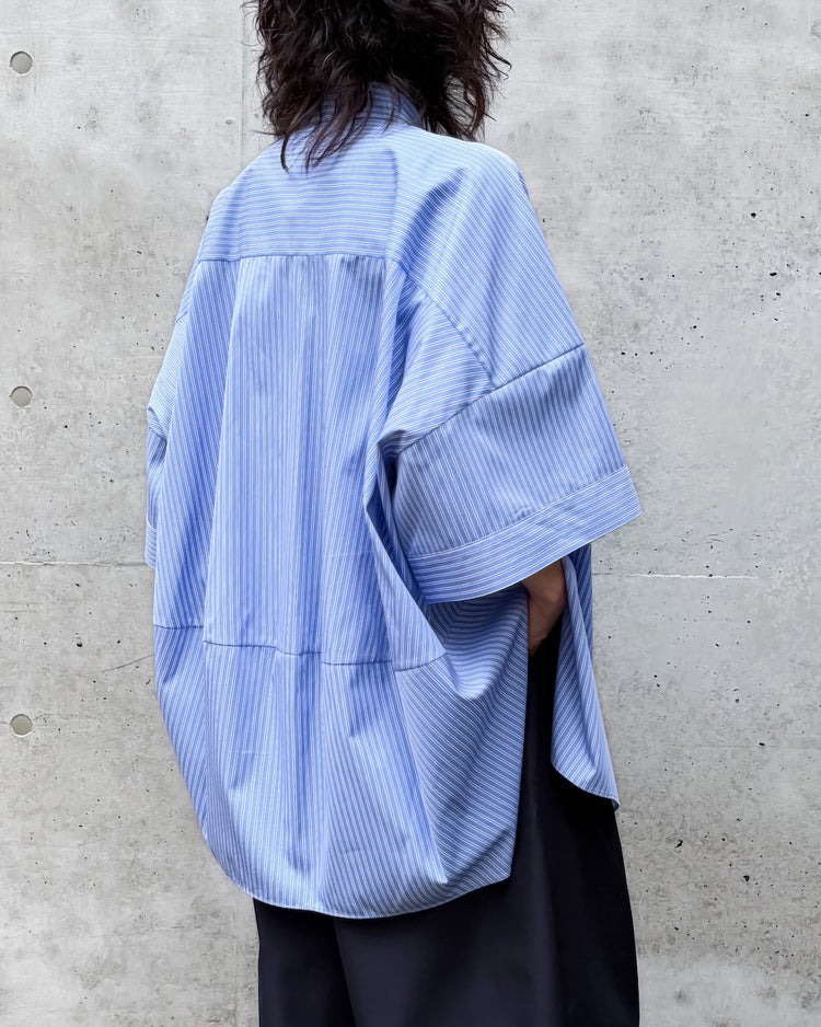 någonstans / volume shirt / water / 470JA830-0201
