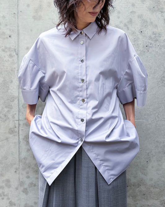 ENFÖLD / SOLID SHIRT / L.GRAY / 300JA430-0511