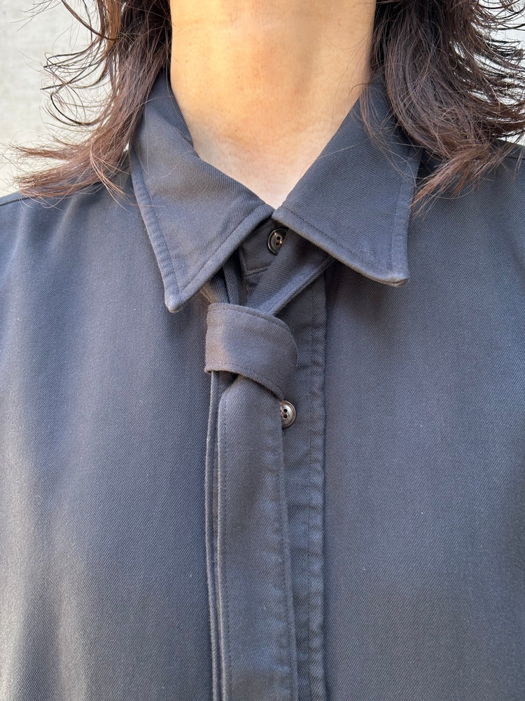 BOWTE /  FINE COUNT COTTON PIECE DYE BOWTIE SHIRT/ Black / 252-01-0001