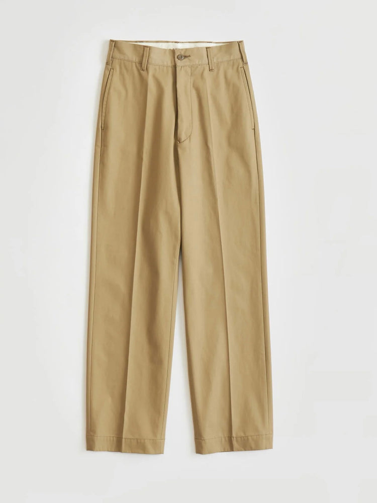 THE SHINZONE / WASHED HIGH WAIST CHINO PANTS / BEIGE / 23MMSPA07