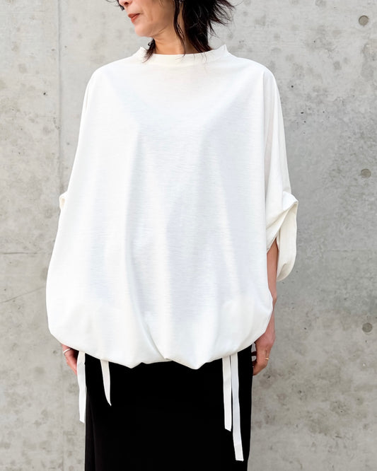 COGTHEBIGSMOKE / NARIAH TUCKED SLEEVE TOP / OFF WHITE