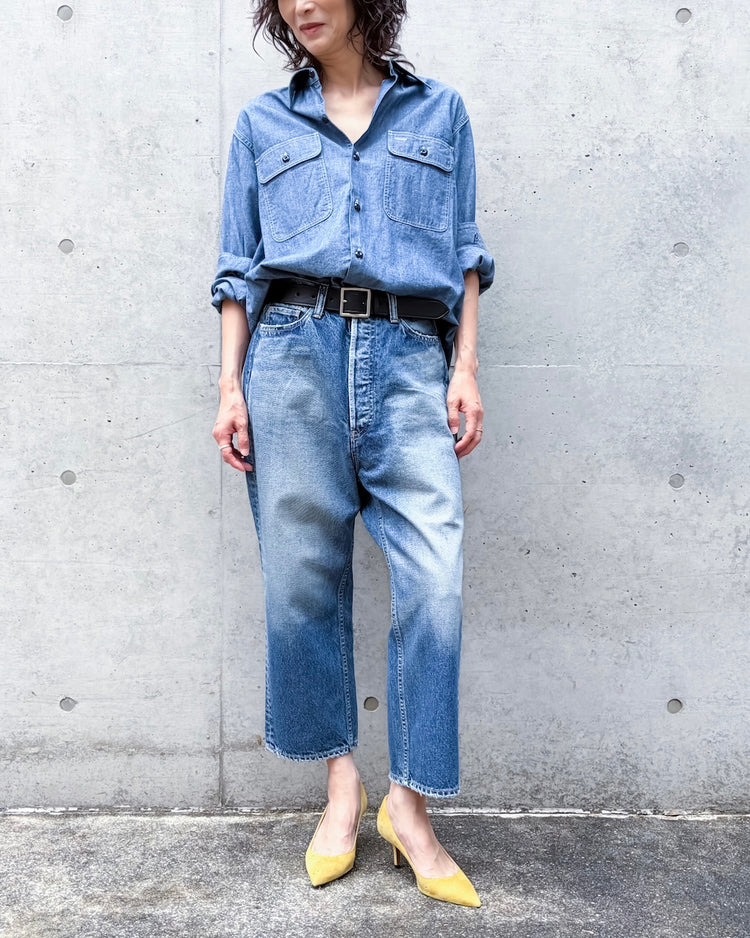 MADISONBLUE / HAMPTON CHAMBRAY SHIRT(OW) / NAVY / MB000-5003