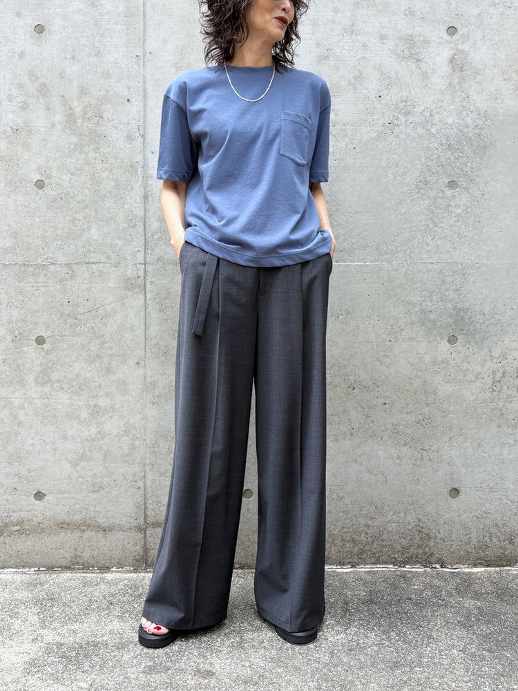 SLOANE / コットンツイル編み ポケットTシャツ / BLUE / SL10S-T1144