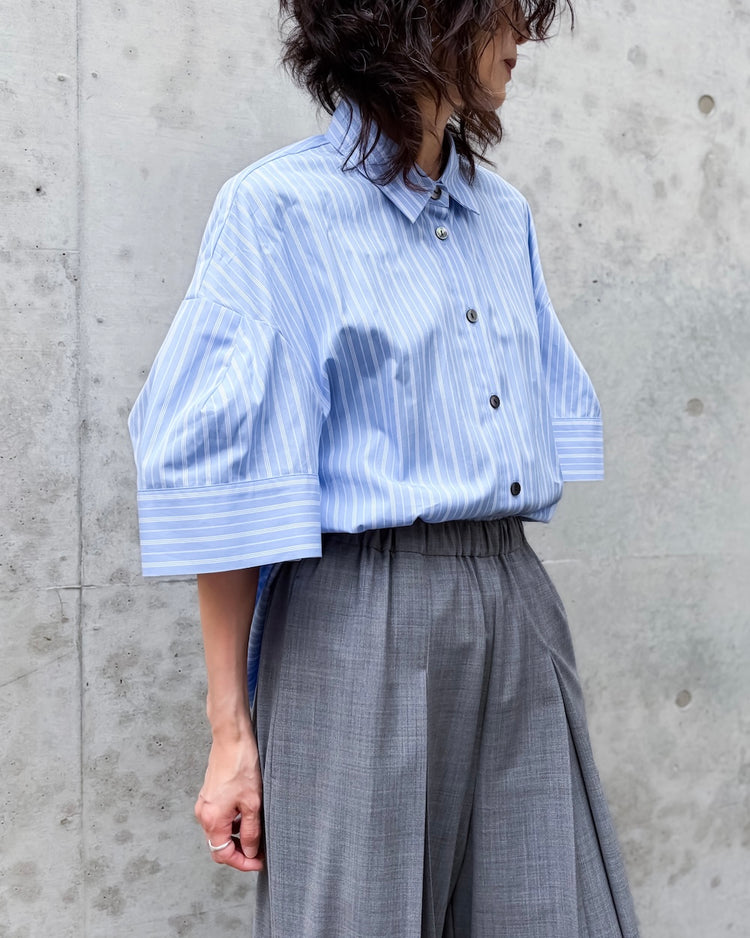 ENFÖLD / SOLID SHIRT / L.BLUE / 300JA430-0521