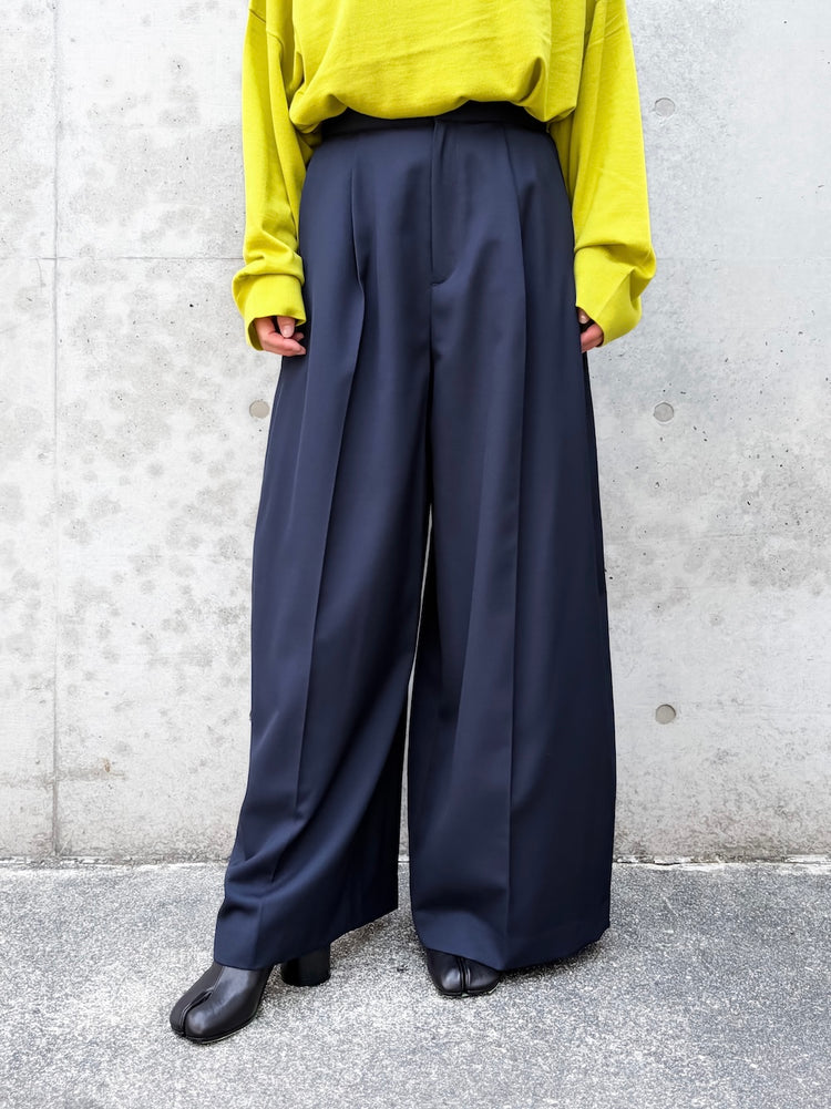 ENFÖLD / SEMI EASY CP FIG PANTS / Dark Navy / 300JA731-1501