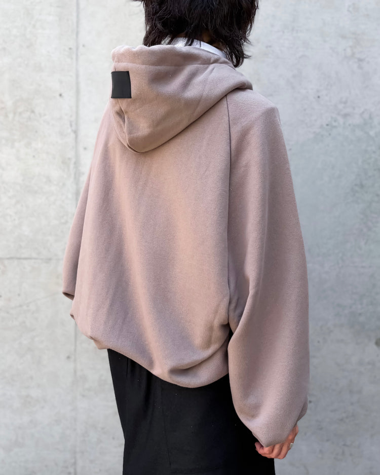 COGTHEBIGSMOKE / OLIVETTE ZIP UP HOODIE / TAUPE
