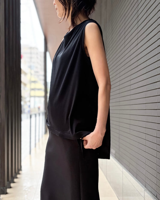 COGTHEBIGSMOKE / NELLY SLEEVELESS TOP / BLACK
