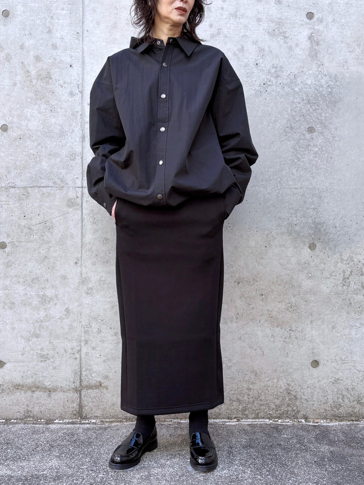 ASTRAET / フーデッド シャツ / BLACK / 54212700017