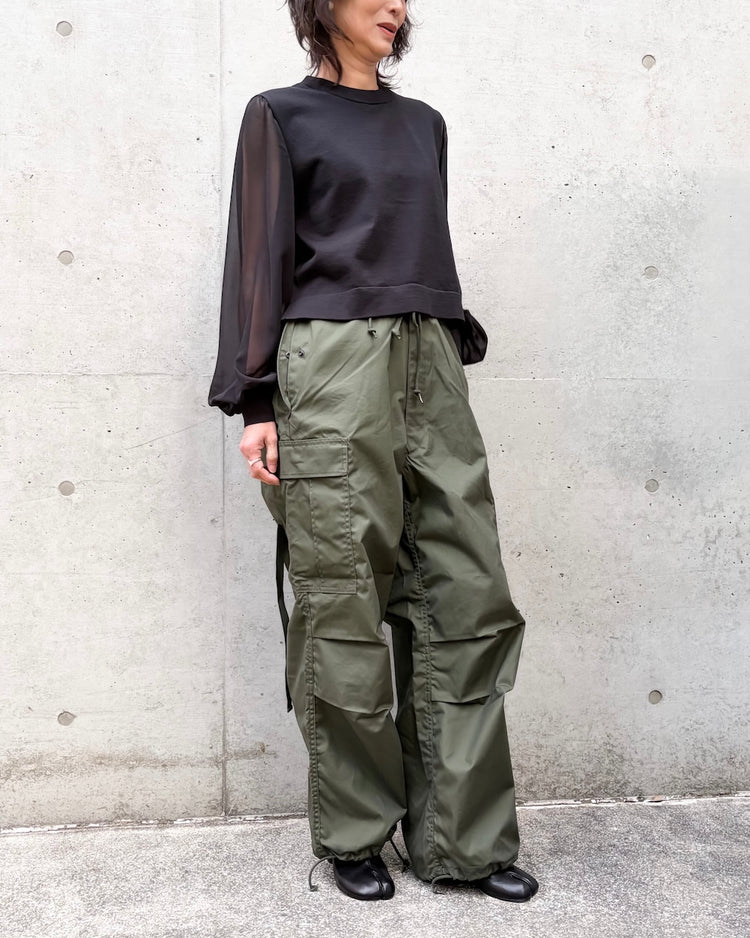 HYKE / N/C TYPE M-51 SHELL PANTS / OLIVE DRAB / 13305