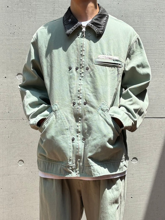 DAIRIKU / "Dairiku Work Wear" Vintage Wash Jacket / Mint Green / 26AW-CP02