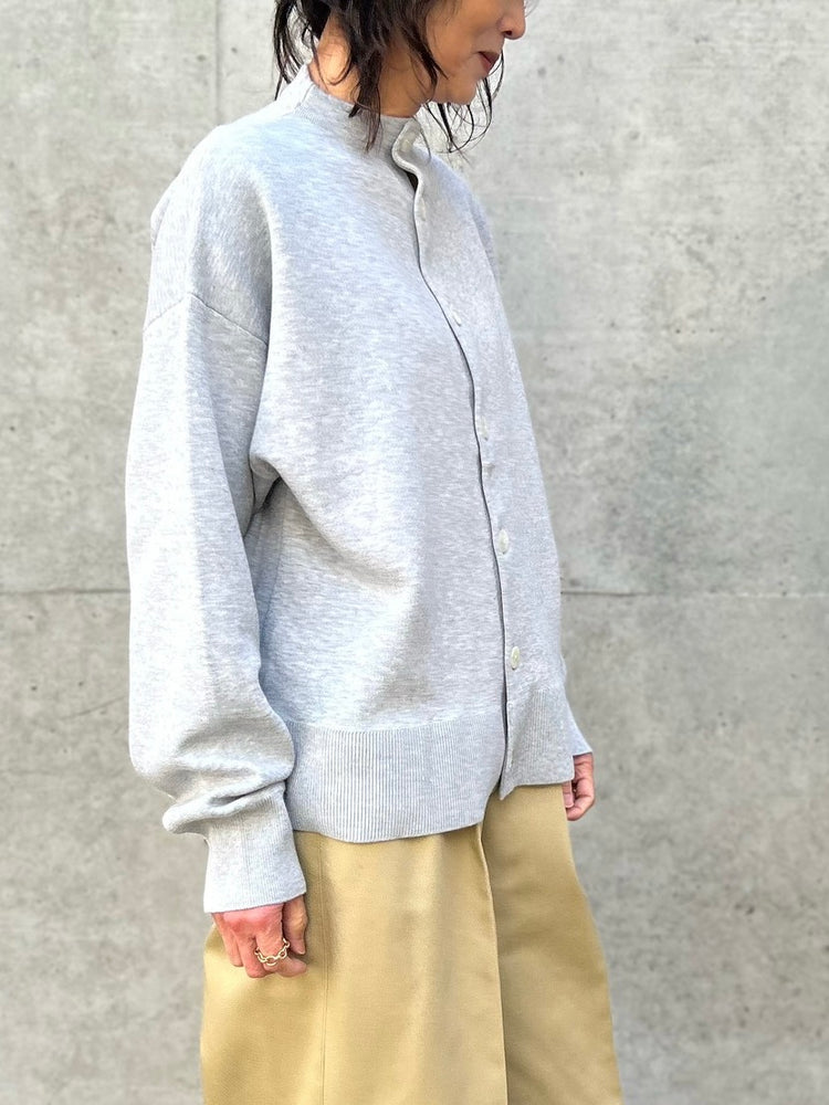 någonstans / stand cardigan  / Wolf / 470JS870-0281
