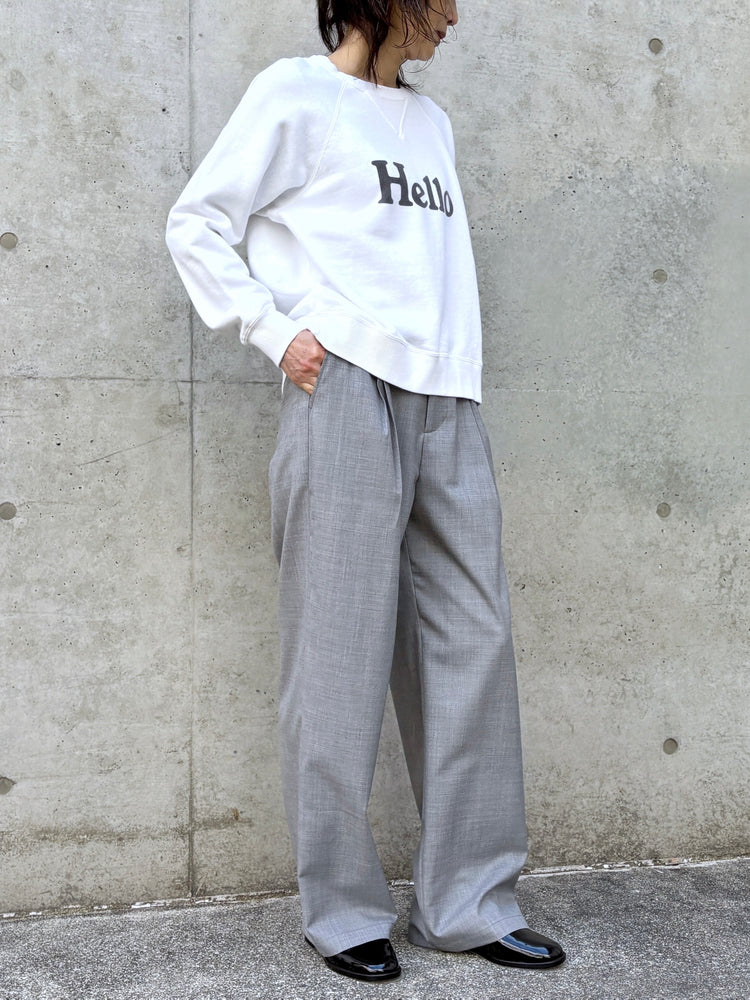 GALERIE VIE / ウォッシャブルトロツータックストレートパンツ / L.GRAY / 230461041040