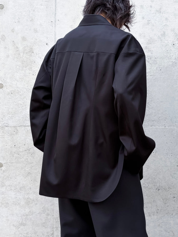 ENFÖLD / SHIRT JACKET / BLACK / 300JS230-1611