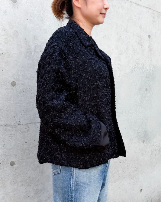 MADISONBLUE / PAJAMA SHIRTS TWEED / BLACK / MB264-5007
