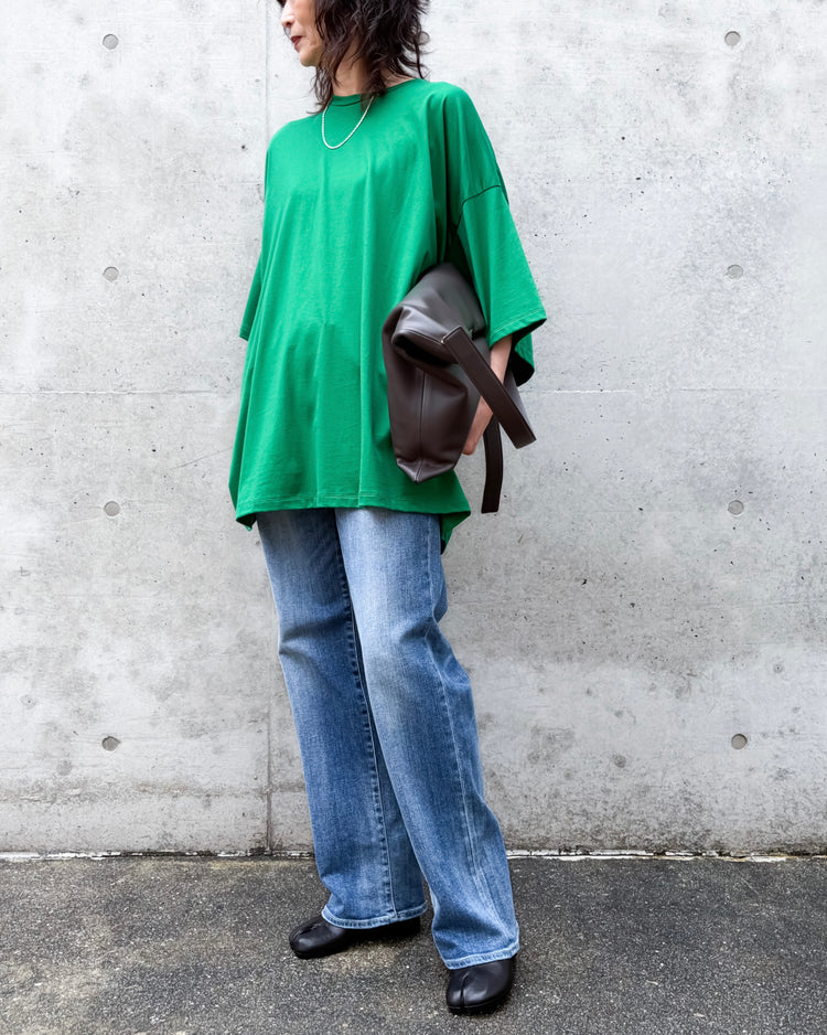 ENFÖLD / LARGE T-SHIRT / GREEN / 300JA280-0171