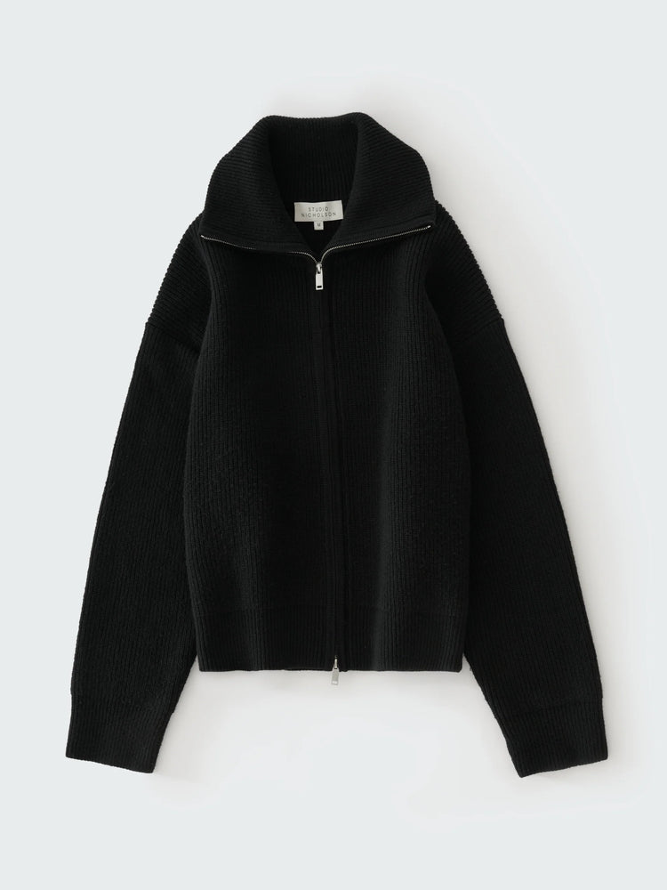 STUDIO NICHOLSON / SANDOS KNIT IN BLACK / BLACK