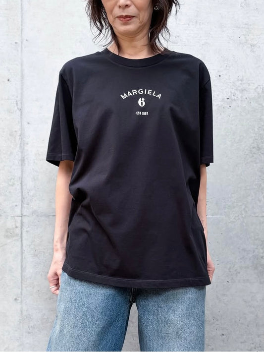 MM⑥  Maison Margiela / ロゴプリントTシャツ / BLACK / SH2GC0038M20048