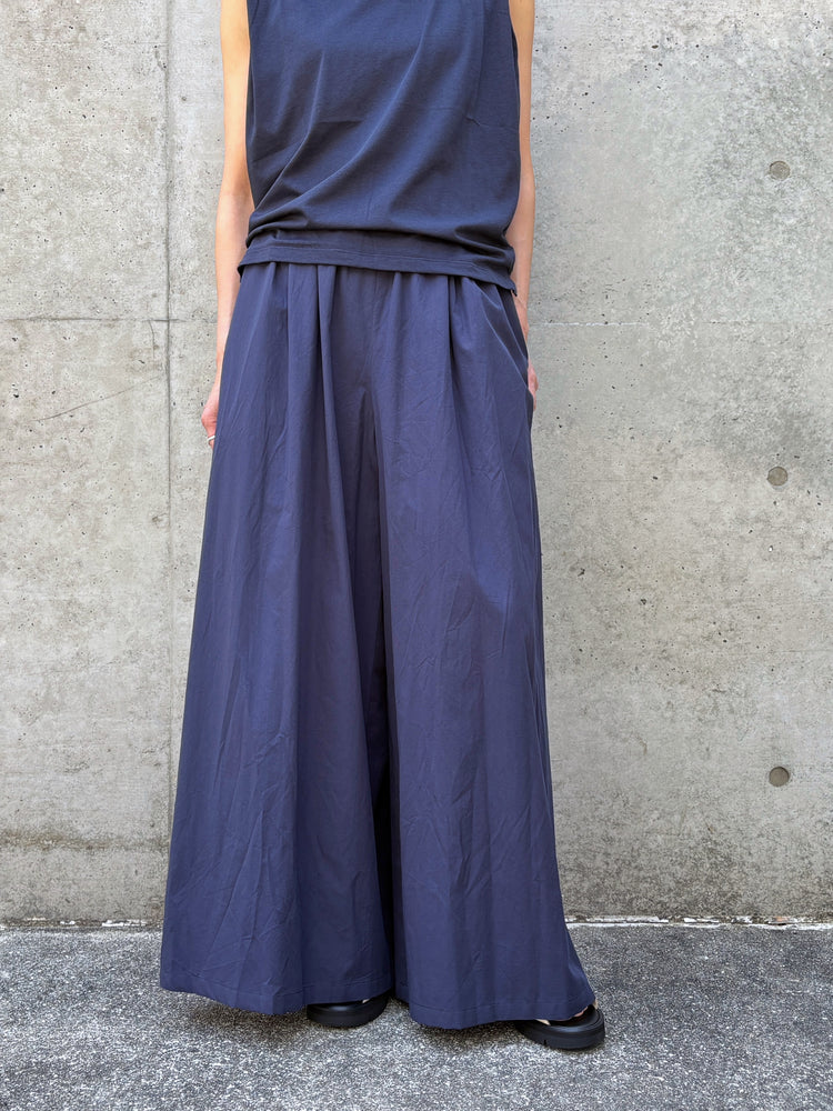 GALERIE VIE / コットン イージーワイドパンツ / NAVY / 23046104211