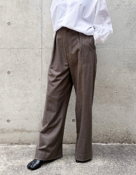 ATON / LOOSE FIT PANTS / MOCHA / PRAGLW0307