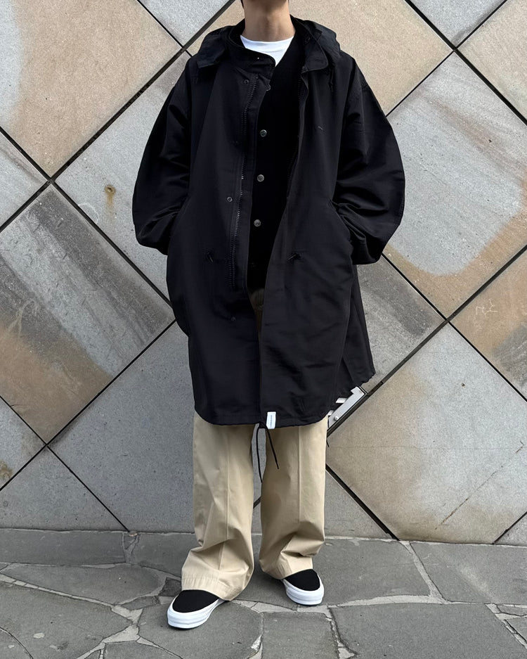 DESCENDANT / D-65 NYLON COAT / BLACK / 262WVDS-JKM04