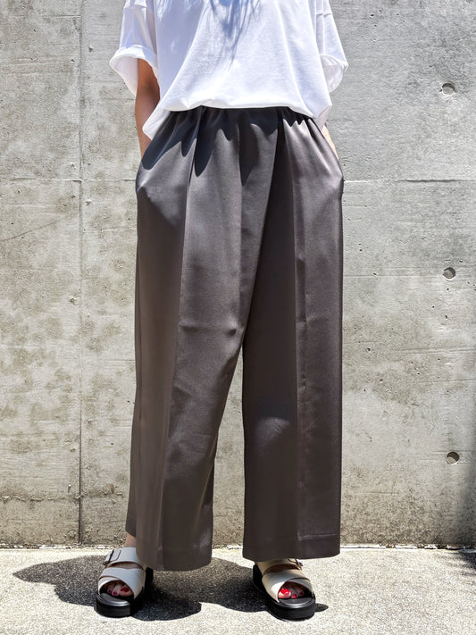 ENFÖLD / CROPPED SAROUEL-PANTS / GRAY / 300JA231-0471