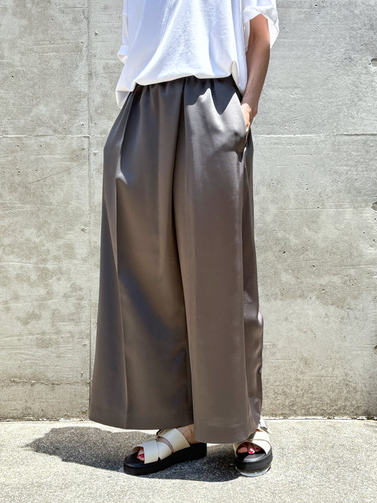 ENFÖLD / CROPPED SAROUEL-PANTS / GRAY / 300JA231-0471