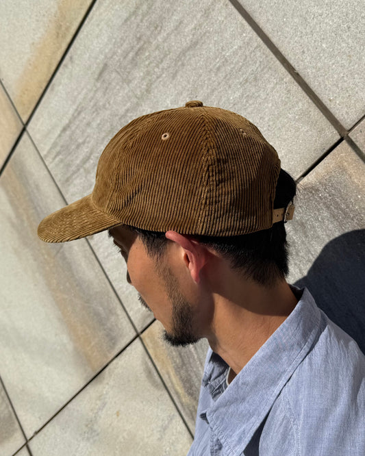 KIJIMA TAKAYUKI / CORDUROY SULFER DYED 6 PANEL CAP / L.BROWN / MYY262816