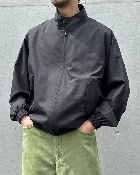 AURALEE / TROPICAL WOOL ZIP BLOUSON / TOP CHARCOAL / A26SB01MT