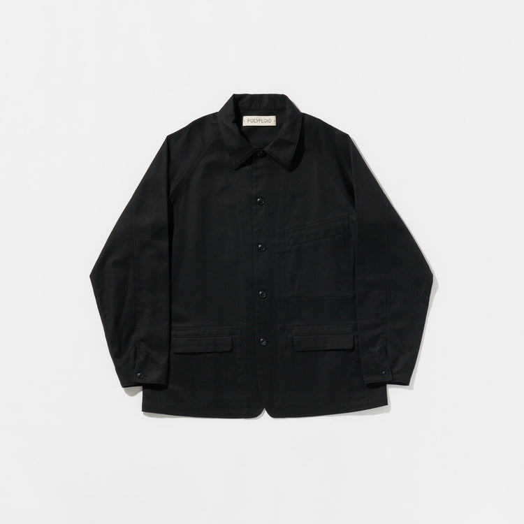 POLYPLOID  / COVERALL JACKET C / BLACK / C-2-005-007