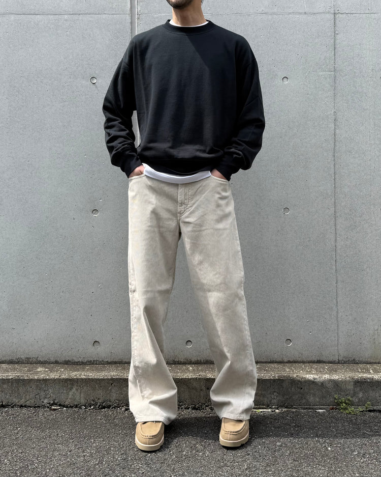 AURALEE / HIGH TWIST LIGHT SWEAT P/O / INK BLACK / A26SP02MU