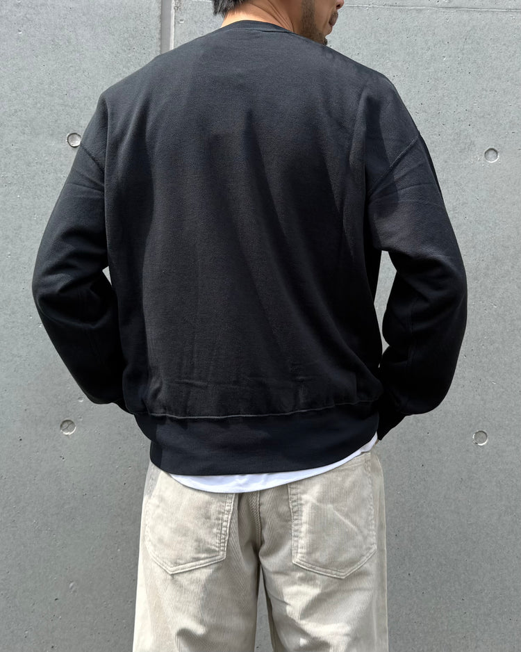 AURALEE / HIGH TWIST LIGHT SWEAT P/O / INK BLACK / A26SP02MU