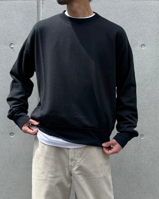 AURALEE / HIGH TWIST LIGHT SWEAT P/O / INK BLACK / A26SP02MU