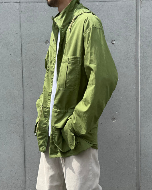 AURALEE / SUPER FINE COTTON LAWN HOODED BLOUSON / DUSTY GREEN / A26SB01CL