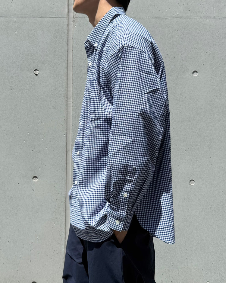 Fresh Service / DRY OXFORD CORPORATE LS B.D SHIRT / NAVY PLAID / FSC263-50103B