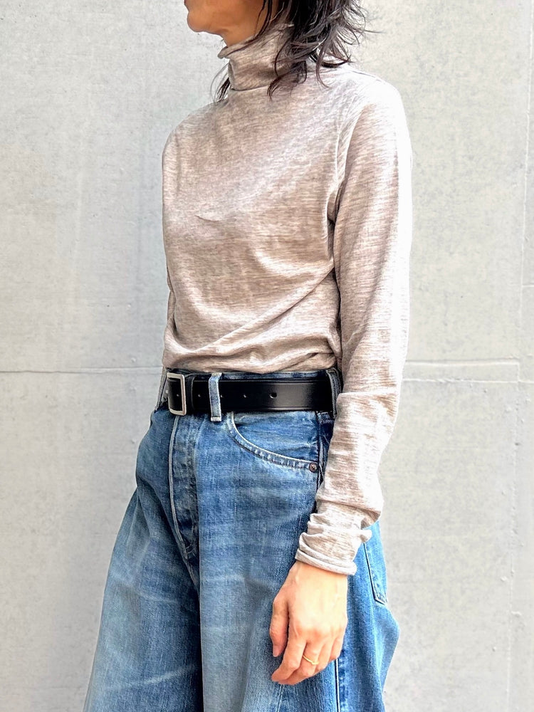WALANCE / cotton cashmere high neck T / GRAY / 3253-020