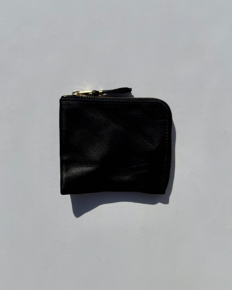 Wallet COMME des GARCONS / WASHED L ZIP WALLET / BLACK