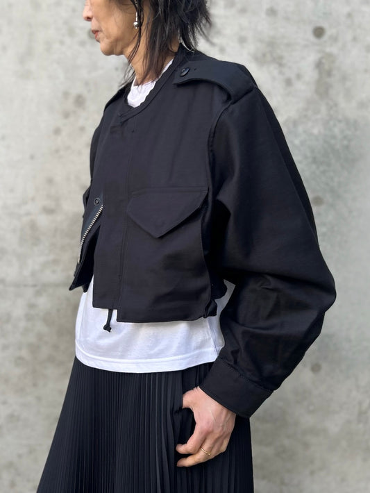 HYKE / TYPE M-51 FIELD CROPPED JACKET / BLACK / 17510