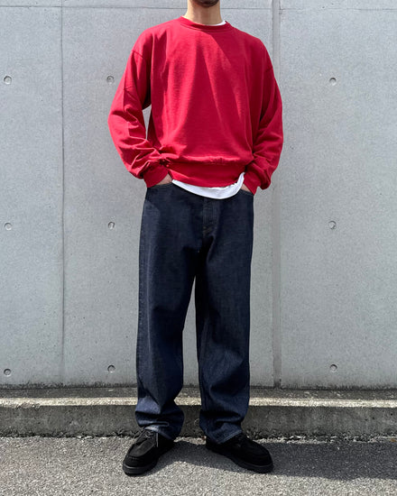 AURALEE / HIGH TWIST LIGHT SWEAT P/O / RED / A26SP02MU