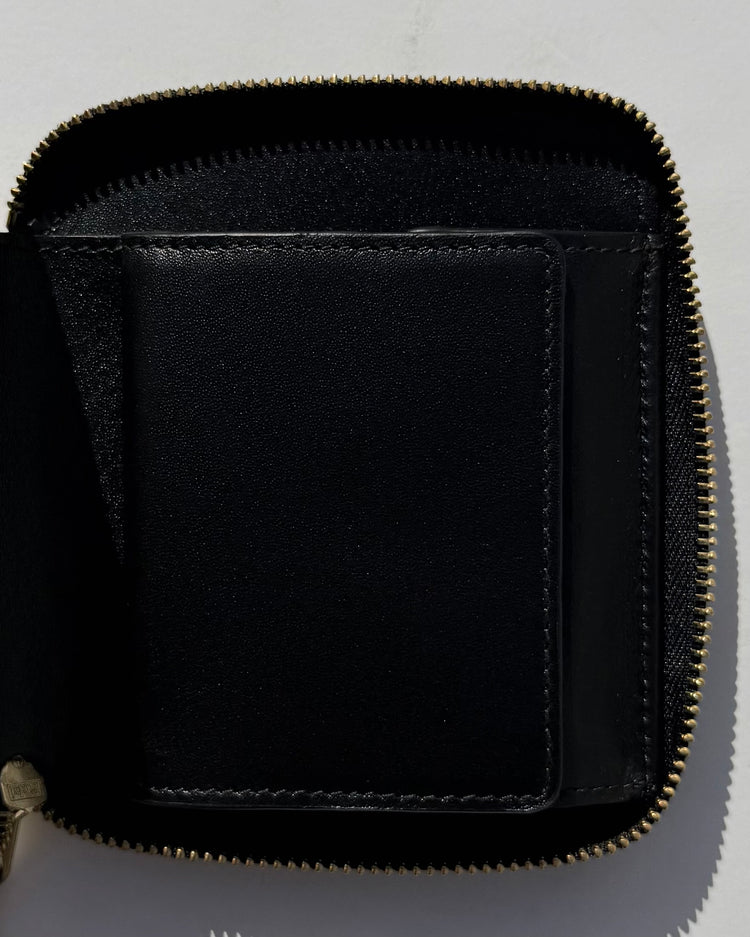 Wallet COMME des GARCONS /  CLASSIC LEATHER LINE  ZIP AROUND WALLET / BLACK