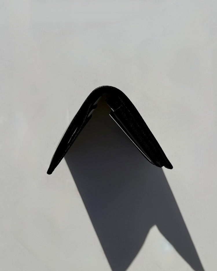 Wallet COMME des GARCONS / SILVER EYELET CARD CASE / BLACK