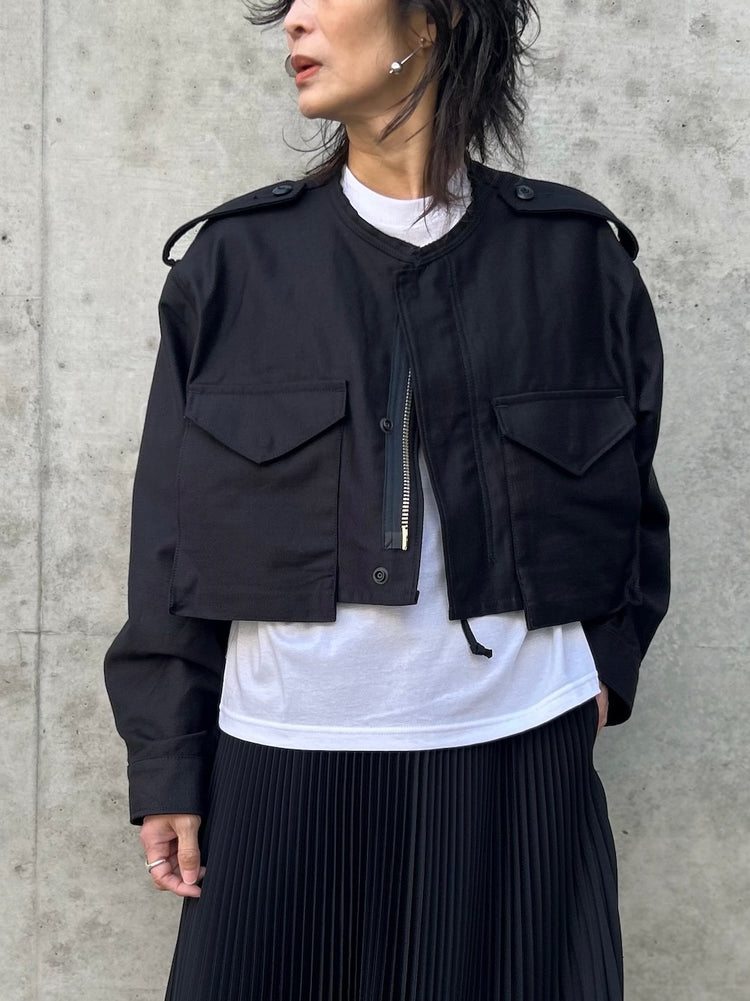 HYKE / TYPE M-51 FIELD CROPPED JACKET / BLACK / 17510
