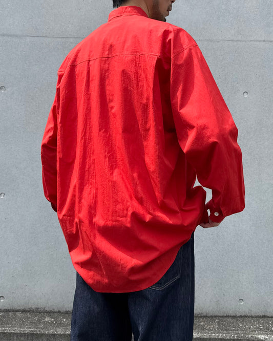 AURALEE / SUPER FINE COTTON LAWN SHIRT / RED / A26SS02CL