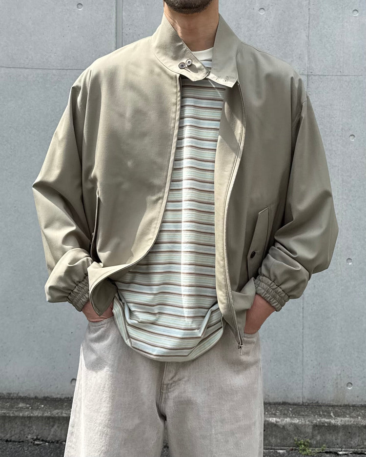 AURALEE / TROPICAL WOOL ZIP BLOUSON / LIGHT KHAKI / A26SB01MT